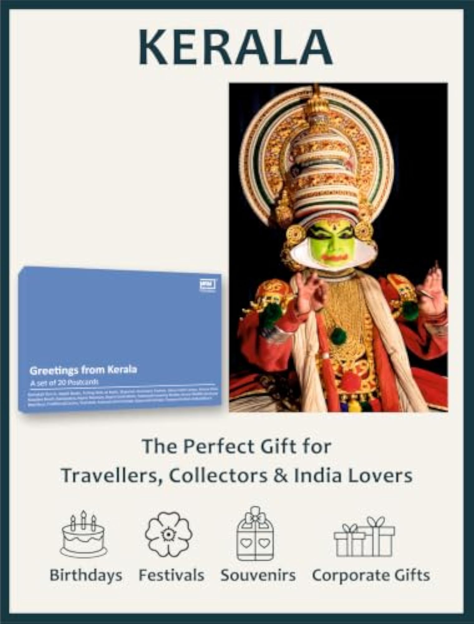 Postcards of Kerala - Set of 20 Unique Designs